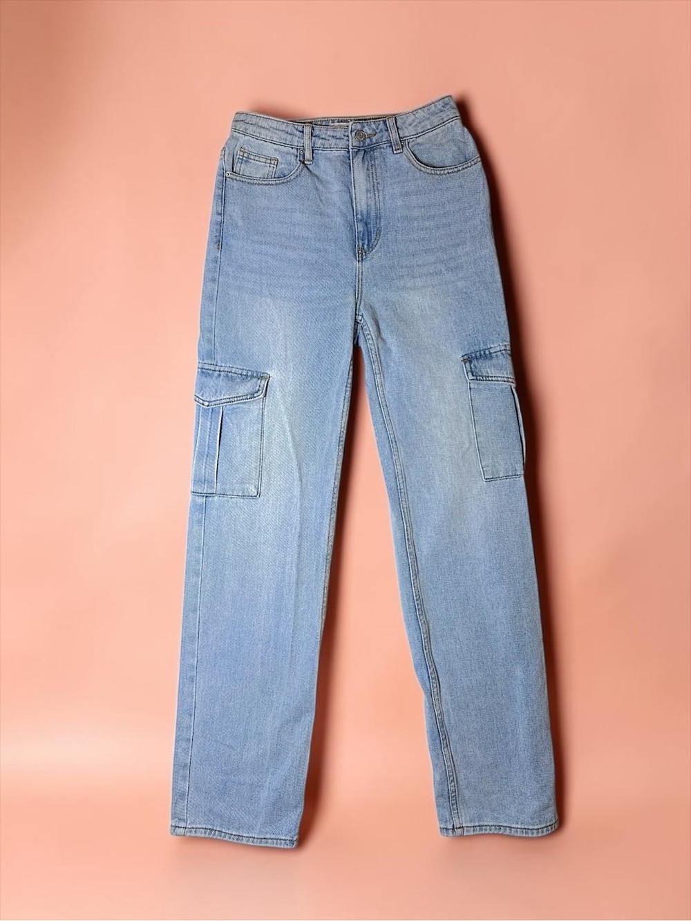 PacSun Light Blue Straight Cargo Jeans